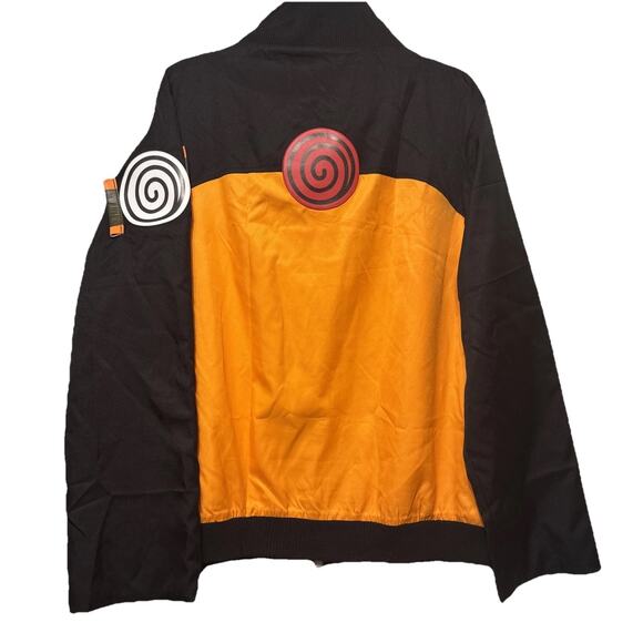 Naruto Shippuden Men’s Jacket Orange Black Size Xl Halloween Costume Anime - Picture 2 of 7